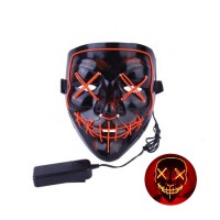 2019 Factory Sell El Purge Glowing Neon Party Led Mask For  Halloween