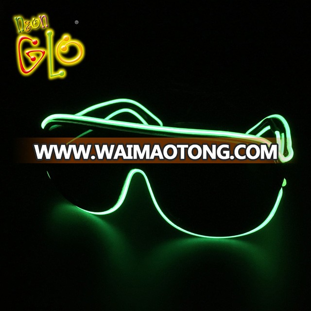 Party Sound Sensor LED Neon Color EL Wire Sunglasses