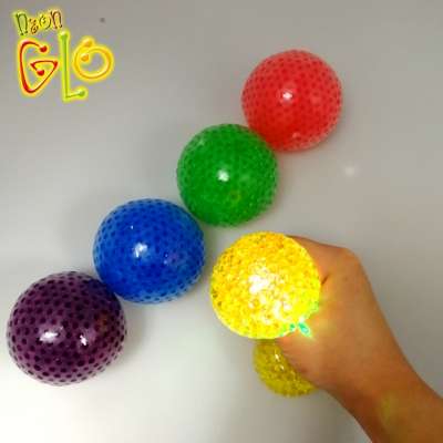 Toy Novelty Squishy Flashing LED Pressure Ball Stress Reliever